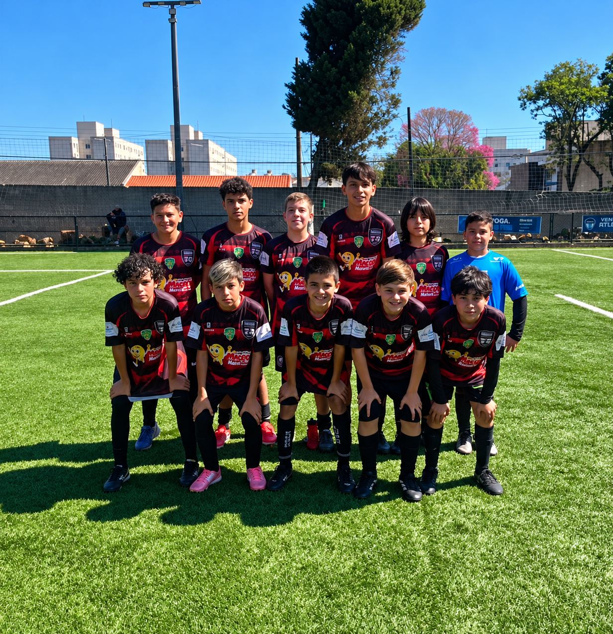 Time do Trieste posado em campo gramado
